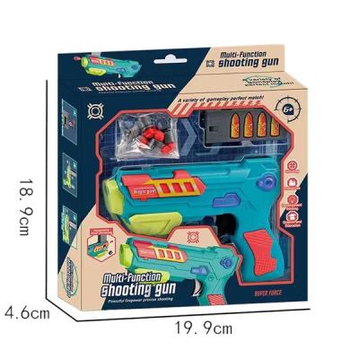 China Novelty Multifunctional Kids Outdoor Shell Throwing EVA Air Battle Foam Automatic Shooting Planes Toys Gun Shooting Bullets Soft Silica Gel for sale