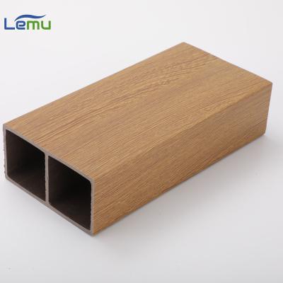 China Modern Cheap Price Eco-Friendly Square Timber WPC Wall Panel Waterproof Wall Panel for sale