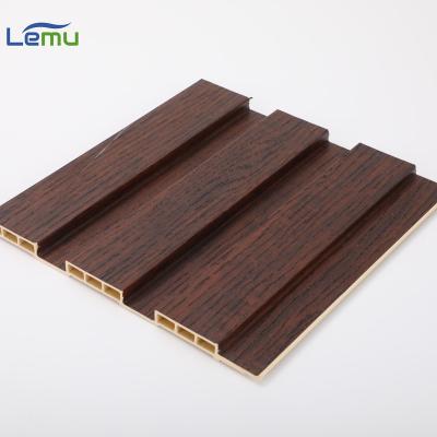 China Modern Cheap Wooden Wall Panel Great Wall Wood Panel Wall Price WPC Interior Panel for sale