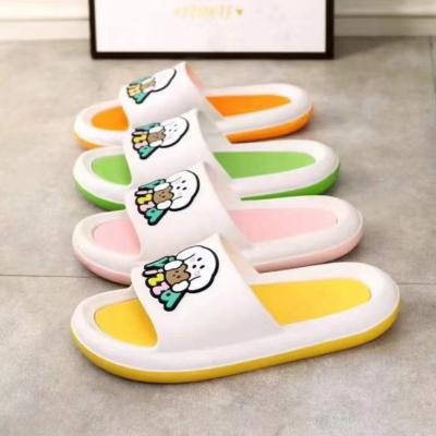 China Custom Factory Price Ladies Cute Girls Waterproof OEM EVA Bedroom Mules Summer Beach Ladies Flat Slippers Comfortable Women Sandal Regular Bedroom Slippers for sale