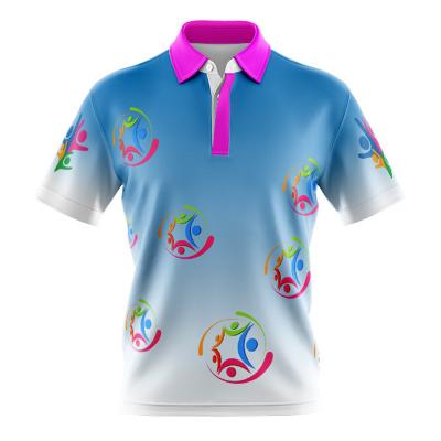 China Wholesale Anti-Wrinkle Best Quality Short Sleeve 100%Polyester Mesh Sublimation Bulk Custom Polo Shirts For Women for sale