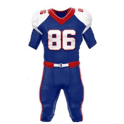 China New Best Youth 100%Polyester College Sublimation Antibacterial Custom High Quality American Football Uniform Tank Tops for sale