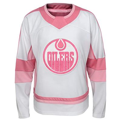 China High Quality Breathable 100% Polyester Comfortable/Quick Dry Pink Custom Design Cheap Logo Sublimation Youth Hockey Tank Tops For Women for sale