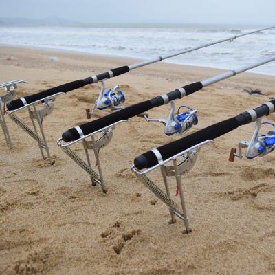 China Automatic Support Fishing Rod Spring Angle New Double Fishing Rod Holder Bracket Fishing Bracket Pole PESCA Accessory Anti-Rust Steel for sale