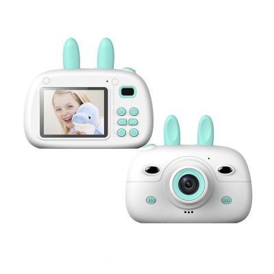 China Lovely Cartoon ABS+Silicone Small Selfie Camera Baby Boy Girls 1080p HD 2.4inch Mini Digital Camera Kids Birthday Gifts Toys for sale