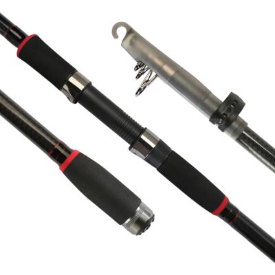 China Hanhigh Telescopic Carbon Fishing Rod Carbon 100-200G 2.4M Telescopic Fishing Rod Carbon Fiber for sale