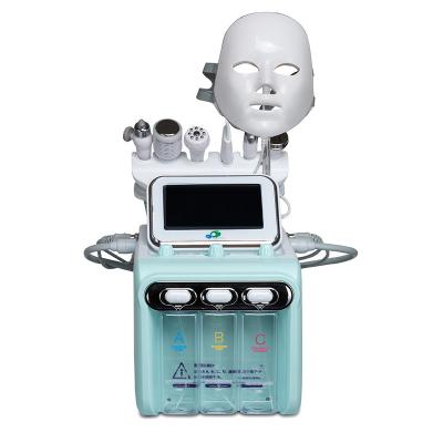 China Skin Tightening 7 In 1 Multifunction Hydrogen H2O2 Small Oxygen Bubble Facial Machine Hydra for sale