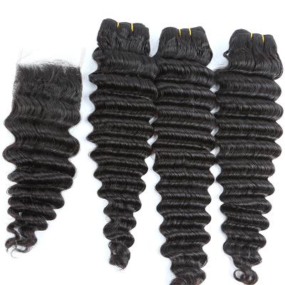 China Can Be Drawn High Quality Grade 12A Double Dyed Raw Virgin Cuticle Aligned Hair Bundles , Deep Wave Extension Sellers for sale