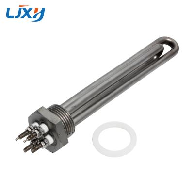 China Tankless Solar Water/Screw Boiler Water Tank LJXH 1inch NPT/BSP DC36V 1200W Heating Element/Air In Immersion Heater All Tubular 304SUS for sale