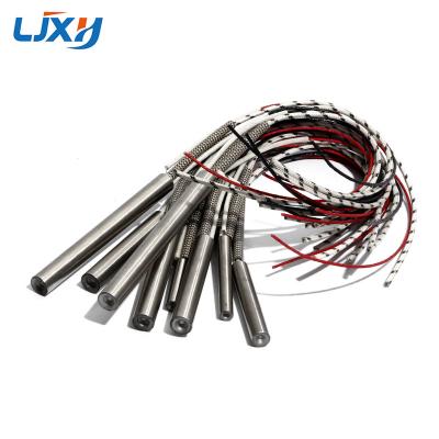 China Heater Parts For Heat Pipe Dia.12mm 304 Stainless Steel Electric Single Head Furnace Cartridge Heater Element 220V With K Type Thermocouple Heating Element for sale