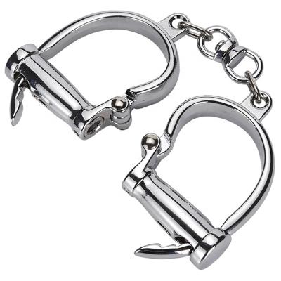 China Zinc Alloy Metal Metal Bondage Role Play BDSM Sexy Slave Fun Bondage Handcuffs Couples Sex Flirt Handcuffs for sale