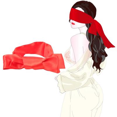 China SM Game Silk Satin Ribbon Fetish BDSM Bondage Adult Sex Mask Flirt Sexy Blindfold Blindfold Eye Mask for sale