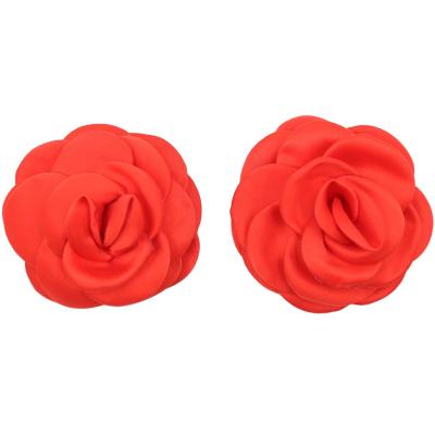 China Couple Flirt Toys Nipple Cover Rose Flower Women Beauty Breast Nipple Cover Adhesive Cover Sexual Sexy Pies Sticker for sale