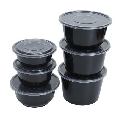 China Take-Out Container Heat Resistant Disposable Plastic Bowl Food Freshness Preservation PP Disposable Bowl for sale