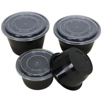 China Freshness Preservation 300ML 400ML 560ML 800ML 1000ML Design Stackable Plastic Disposable Takeaway Food Containers for sale