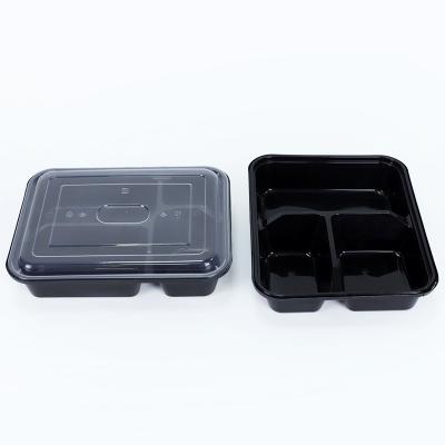 China Factory Wholesale Price 1100ml 37oz Viable Extra-Thick No Divider Disposable Plastic Food Container for sale