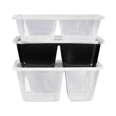 China Factory Price Design ODM/OEM Competitive Stackable Plastic Bento Lunch Containers Freshness Preservation Factory Price With Disposable Lids for sale