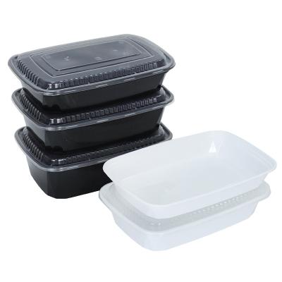 China Plastic Disposable Freshness Preservation PP Meal Prep Packaging Disposable Lunch Box Food Container Takeout Lunch Box for sale