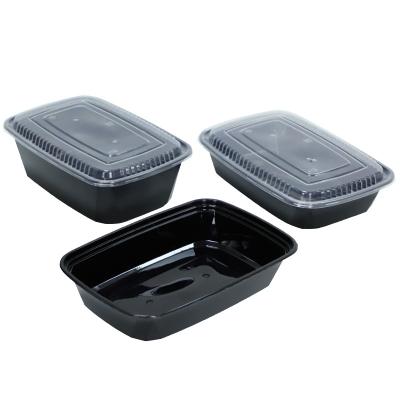 China Freshness Preservation Plastic Rectangular Food Grade Fast Food Box Food Container Disposable Takeout Lunch Box for sale