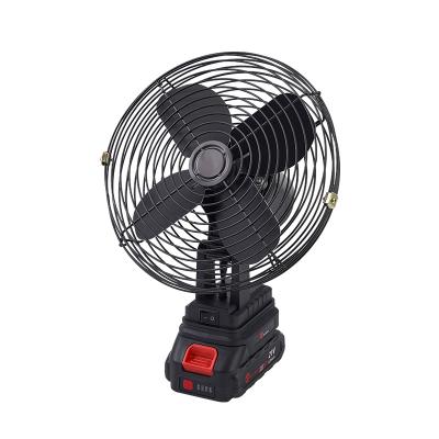 China Hotel 6 8 11 inch multi function metal rechargeable electric lithium battery emergency  fans Camping Iron Fan for sale