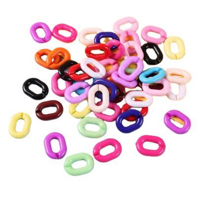 China Fashion 24*18 Color DIY Hand Jewelry Accessories Detachable U Shape Chain Buckle Chain Real Acrylic for sale