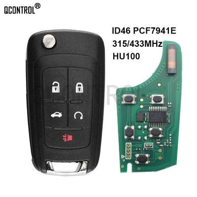 China QCONTROL 5 Buttons DIY Remote Car Key For Chevrolet Malibu Cruze Aveo Spark Sail 315MHz 433MHz FOB Control Pcf7961 Alarm for sale