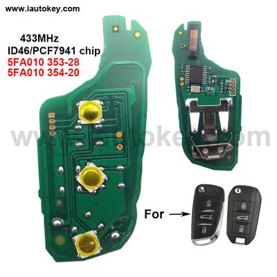 China Car Remote Master Electronic Board For Citroen C4 Cactus C Elysee 2016 2015 2014 2013 REALLY 5FA010 353-28/354-20 Car Alarm C4 Cactus C Elysee for sale