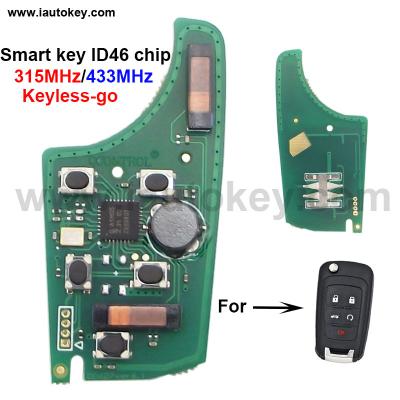 China Car Remote Control Key Board For Chevrolet 315/433MHz ID46 Chip Keyless-go Comfort-Access Keyless Car Control Alarm Keyless-go for sale