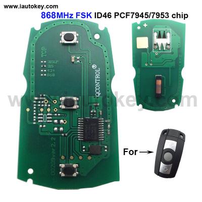 China Car Remote Control Smart Key Board For BMW CAS3 System CAS3 X5 X6 Z4 1/3/5/7 Series 868MHz ID46 PCF7945 Car Alarm CAS3 System for sale