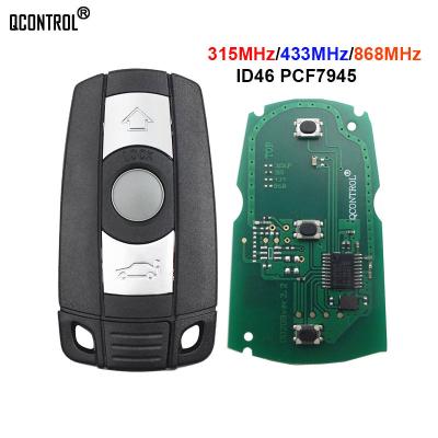 China QCONTROL 315Mhz/868MHz Car Remote Smart Key For BMW Sail Keyless Chip Malibu Cruze Aveo Spark 1/3/5/7 Series CAS3 X5 X6 Z4 Car Control PCF7945 Transmitter Chip for sale