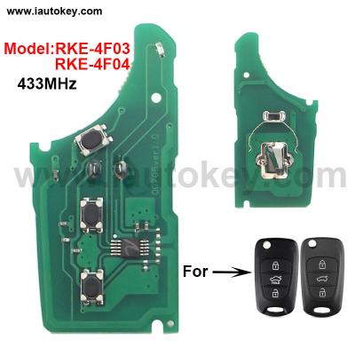 China Car Remote Main Electronic Board for HYUN-DAI Model RKE-4F03 or RKE-4F04 433MHz Car Alarm Control RKE-4F03/RKE-4F04 for sale