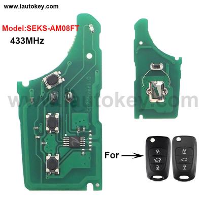 China Car Remote Main Electronic Board For HYUN-DAI Vehicle CE 0678 SEKS-AM08FTx 433-EU-TP Car Alarm SEKS-AM08FT for sale