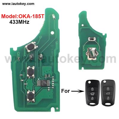 China Car Remote Main Electronic Board For HYUNDAI CE0682 OKA-185T Transmitter 433MHz Set 433-EU-TP Auto Car Alarm OKA-185T for sale