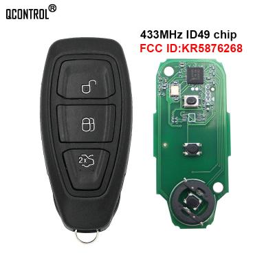 China QCONTROL 433MHz ID49 KeylessGo Smart Remote Key For Ford Grand Focus C-Max Mondeo Kuga 2016 2017 2018 KR5876268 Remote Key FOB Pcf7961 for sale