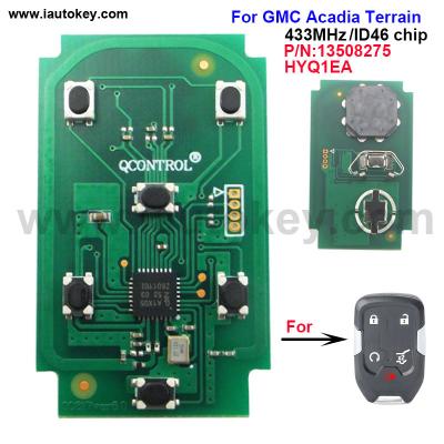 China Car Remote Key Board For G-MC Acadia Terrain 2017 2018 2019 2020, 5 Buttons FOB - FCC ID: HYQ1EA P/N: 13508275 Car Alarm P/N: 13508275 for sale