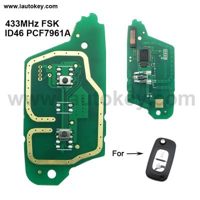 China Car key remote control electronic circuit board for Renault Megane III 3 / Scenic III 3 car control alarm 2009-2015 / Fluence Megane III 3 / Scenic III 3 / Fluence 2009-2015 for sale