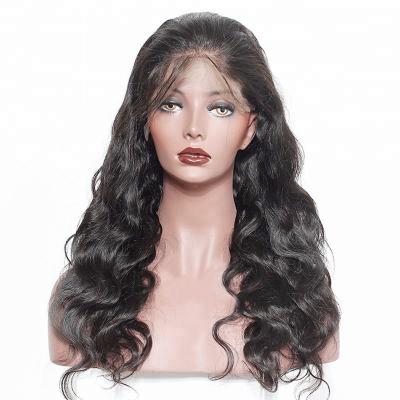 China Free Shipping Letsfly Best Quality Body Wave Big Hair 13x4 Wavy 100% Full Lace Frontal Wig Unprocessed Good Quality Body Wave for sale