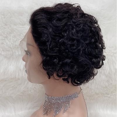 China Letsfly's Other Colored Pixie Cut Curly Wig Curly Short Hair Wig For Wig Beginners for sale