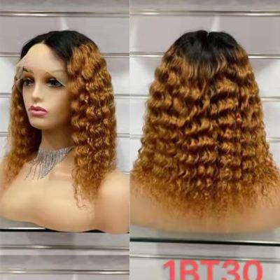 China New Allure T Wave Brazilian Wave Hair Wig Machine Made Deep Wave Chunky Romance Curly Deep Part Wigs For Women for sale