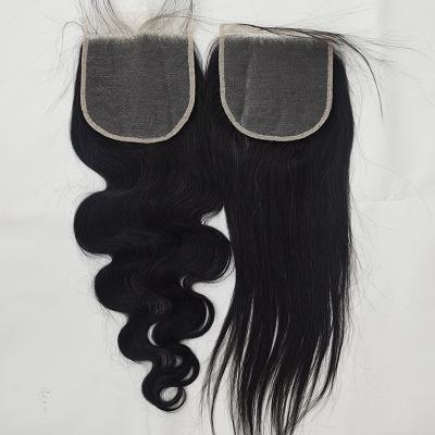 China Top Quality Deep Wave Letsfly 10A Lace Closure,Straight,Body Wave,Deep Wave,Loose Wave Hair Bundles With Closure Free Shipping for sale