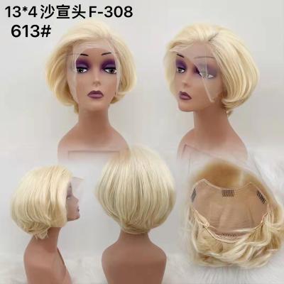 China Letsfly 13*4 Lace Frontal Short Straight Classic Style Straight Wigs High Quality Straight Bob Wigs Brazilian Remy Hair Supplier for sale