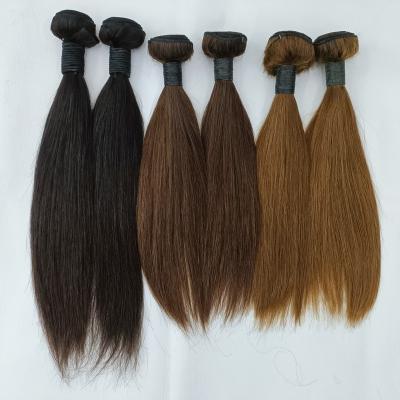 China Mix Brown, Dark Brown, Gold Brown 10A Straight Hair Weave, Letsfly Color Silky Straight New Virgin Human Hair Extensions Free Shipping for sale