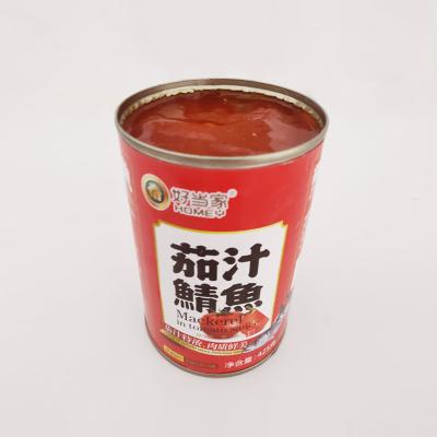 China Manufacturer Supplier Tomato Sauce Canned Food Can 220G / 400G Canned Mackerel In Tomato Sauce for sale