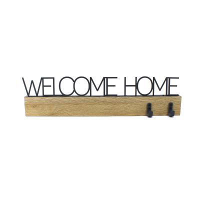 China Europe Wholesale Custom Welcome Wood Sign Wall Decor Engraved Christmas Wood Sign for sale