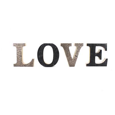 China Europe Valentine's Day Gifts Baby Vintage Wooden Letter Love for sale