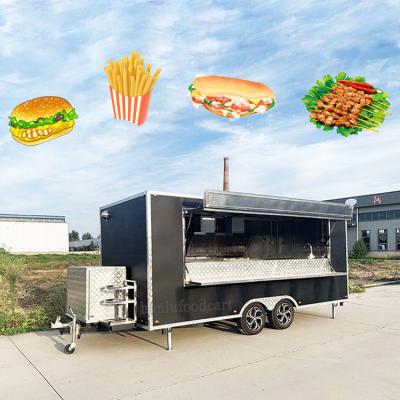 China Vegetable Processing Plant Fully Loaded Food Truck Retro Mobile Food Trailer USA Standard Fully Equipped Food Truck For Sale for sale