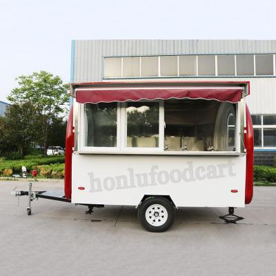 China Free shipping mobile food trailer food van steel concession trailer sale vegetable processing plant food trailer for sale