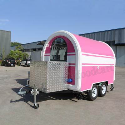 China 2021 small size pizza food cart USA standards food trailers vegetable processing plant food trailer for sale