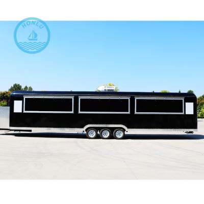 China Vegetable Processing Plant Ice Cream Trailer Supply Trailers Fully Equipped British Airstream Food Truck for sale