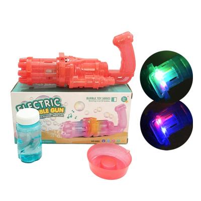 China Electric Children Dolphin Bubble Machine Small Gatling Bubble Gun Machine With Eight Holes Electric Bubble Machine Gun For Kids for sale